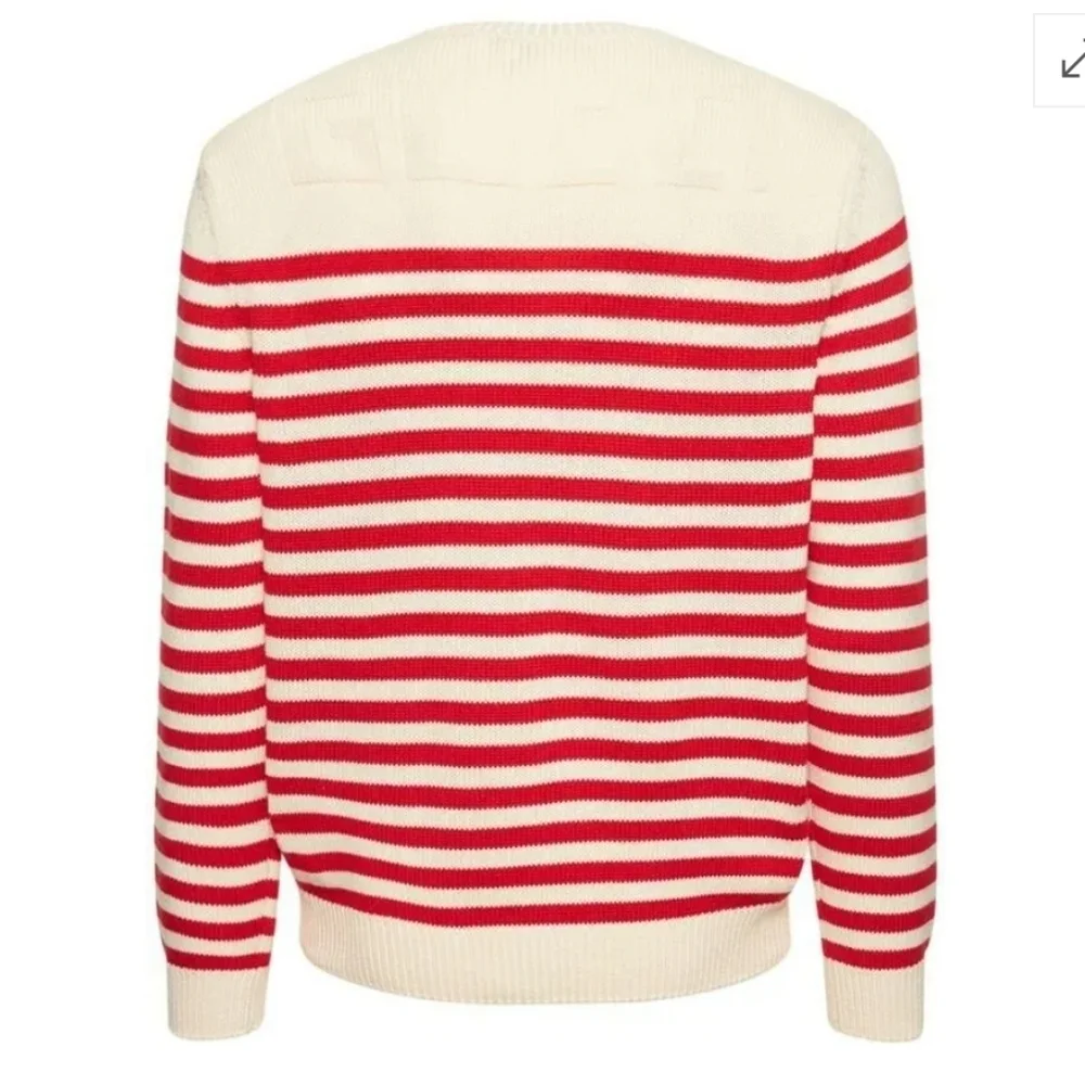 Gucci NWTs Stripped Cotton & Wool Sweater